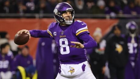 Vikings quarterback Kirk Cousins threw for 87 yards to go along with two touchdowns and one interception in a 17-9 win over the Bears on Monday in Chicago, Illinois. Kirk-Cousins-201221