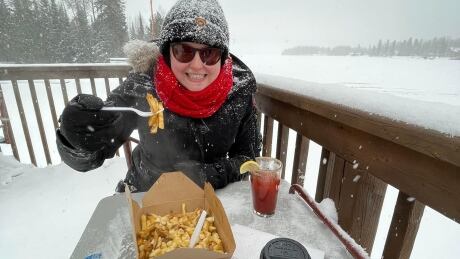 The Kenogami Bridge Inn near Kirkland Lake is welcoming guests to eat and drink on its patio, but some snowmobilers are renting rooms just to warm up and have lunch. Kenogami Bridge Inn