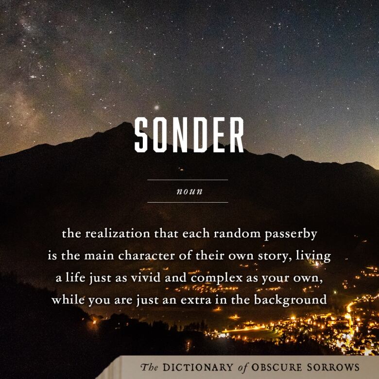 What does it mean to sonder Author invents new words that