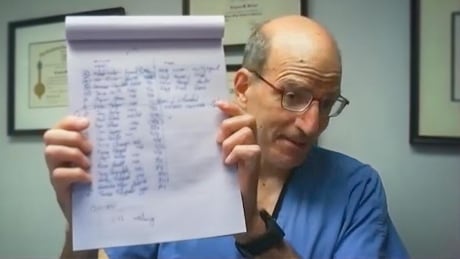 Dr. Greg Hirsch keeps his waitlist for heart surgery on his desk so he knows who to call as soon as operating space opens up. He says he doesn't know the timeline for anyone beyond the top five. Dr. Greg Hirsch
