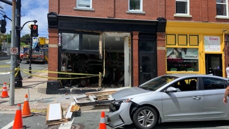 It's the second time this year Fogtown has been struck by a vehicle, but this is by far the most damage the popular spot has endured. Fogtown post crash