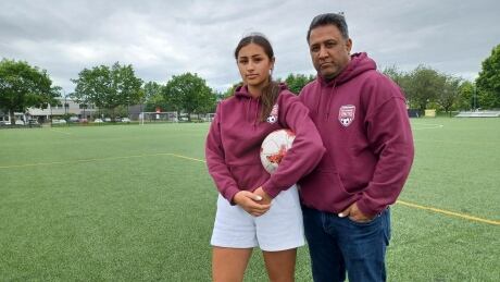 Mandhir Punia and his daughter