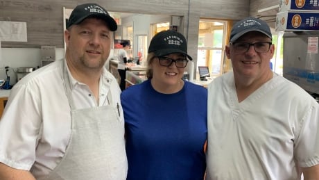 E&E has been family operated by the Greens since opening in 1968. From left: Co-owner Tony Green, Kerstin Green and her father, Co-owner Ernie Green. Tony, Kerstin and Ernie Green
