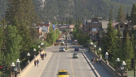 This shot of Banff's main street, taken June 30, will likely look a lot busier tomorrow. The Canada Day long weekend is one of the busiest for visitors to the area. Banff