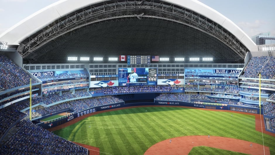 Entrance to the Rogers Centre, stadium of the Blue Jays baseball