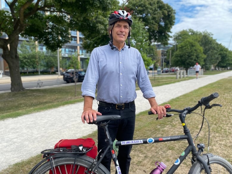 Albert Koehl stands with his bike in Sir Winston Churchill Park He is the founder of the Toronto Community Bikeways Coalition one of 16 groups asking the Chief Coroners office to review walking and cycling deaths caused by larger vehicles