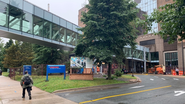 Masks no longer mandatory to enter N.S. Health facilities; Work at the Halifax Infirmary has so far included a new pedway linking the hospital and a new parking garage and renovations to the entrances on Summer Street and Robie Street\.
