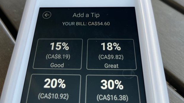 As the holidays approach, Canadians say they're being tipped over the edge; It is up to sellers to enable and customize the tip setting on point-of-sale terminals, according to the financial technology company Square\.