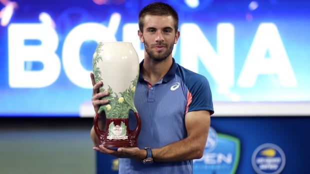 Coric upsets Tsitsipas to win Cincinnati Open for 1st ATP Masters 1000