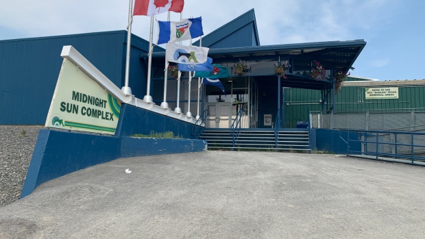 Day 2 of Gwich'in Tribal Council assembly focused on economic issues; The Midnight Sun Complex, which houses Inuvik's pool, in June\. 