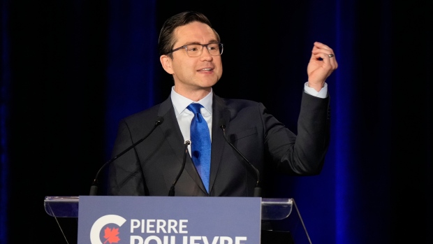 So who's 'woke,' what does it mean and how is it being used in Canadian politics?; Conservative leadership hopeful Pierre Poilievre takes part in the Conservative Party of Canada French-language leadership debate in Laval, Quebec on Wednesday, May 25, 2022.