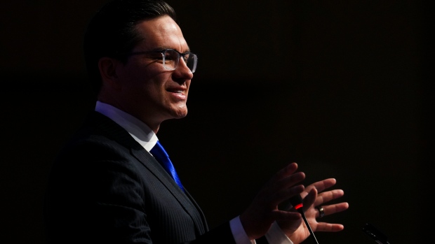 How Pierre Poilievre is winning new support among young, diverse voters; Conservative leader Pierre Poilievre addresses the caucus for the first time during a meeting in Ottawa on Monday Sept. 12, 2022.