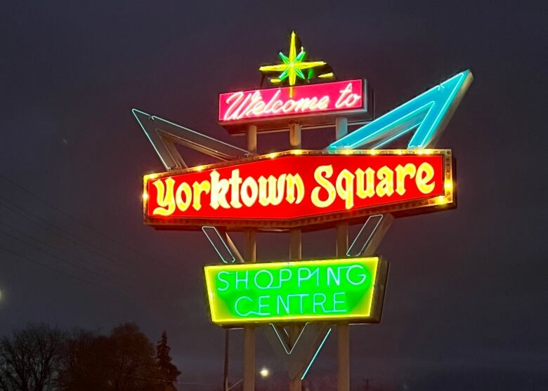 Did you see the sign? Yorktown Square landmark shines once again CBC News