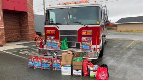 On Saturday, residents from the towns of Conception Bay South and Paradise came together as part of the Stuff the Fire Truck Food Drive at Station 1, donating non-perishable food and household items heading into the holiday season. CBS fire truck food bank