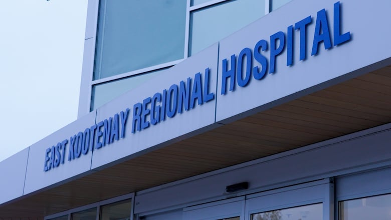 A hospital sign that reads East Kootenay Regional Hospital.
