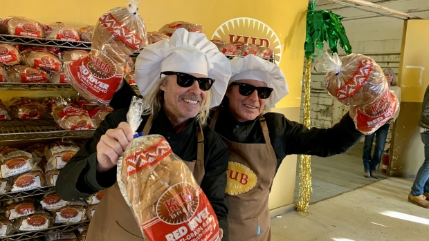 Lawsuit against Pepper Foster alleges he owes Royal Bank more than $680K after KUB Bakery purchase; Winnipeg born and raised businessmen Pepper Foster, left, and Chip Foster, right, are now the owners of KUB Bakery\.