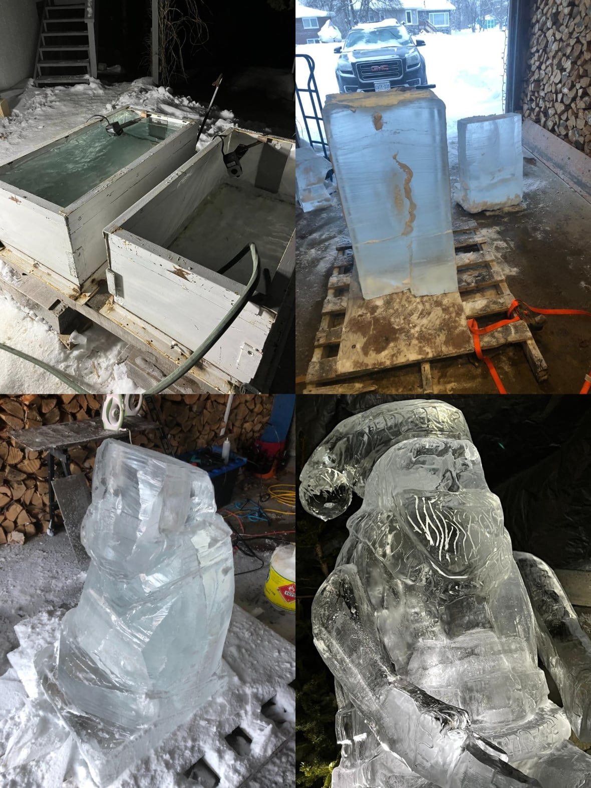 Meet the artist taking his snow and ice sculptures in Schreiber to the
