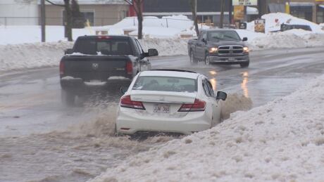 Flooded roads - Fredericton