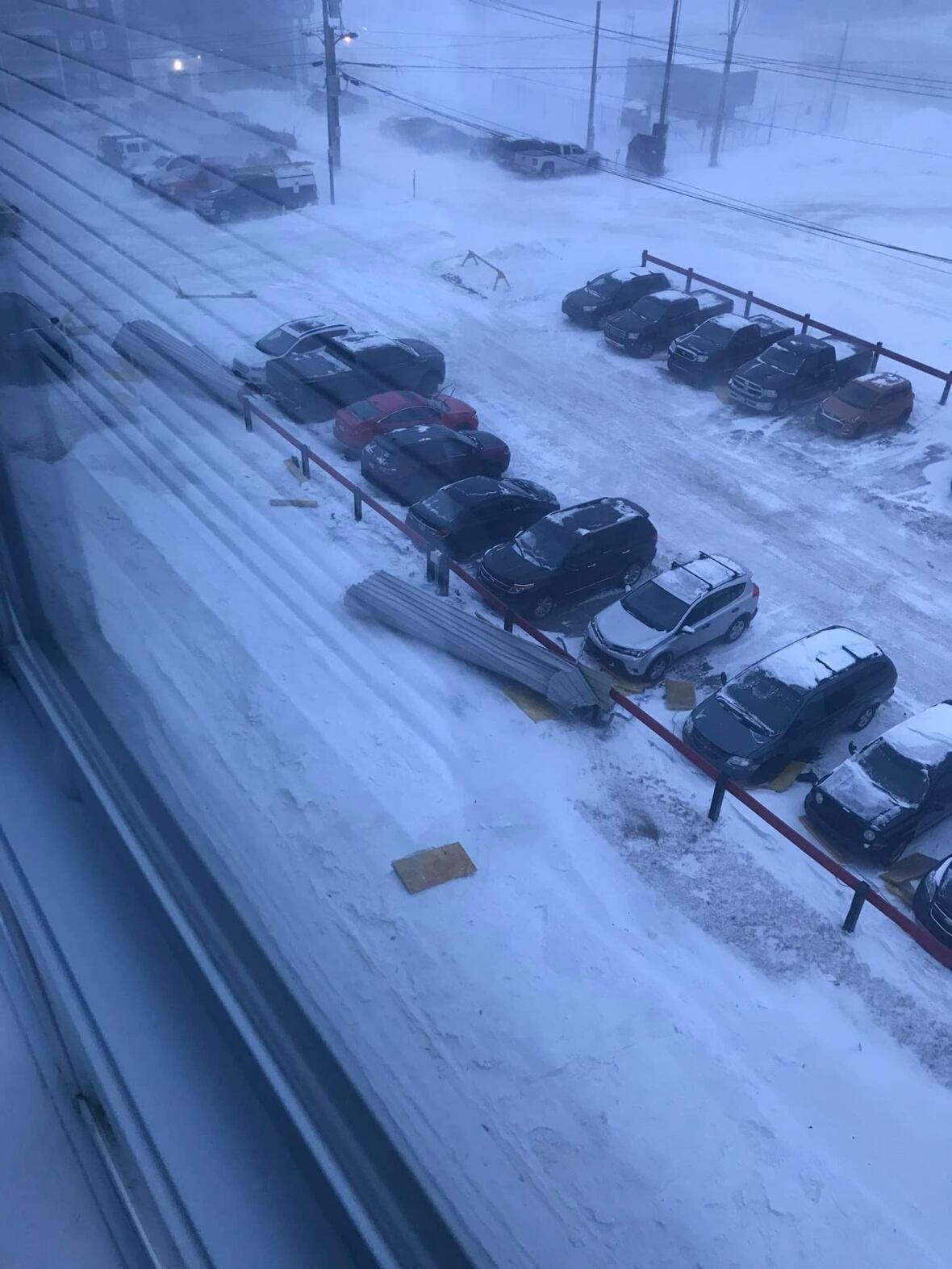 High winds, snowy winter weather cause damage in Labrador City CBC News