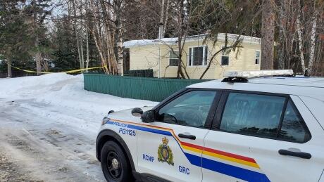 RCMP outside Homicide Investigation in Prince George on 17th avenue