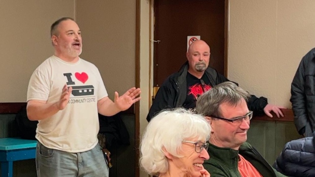 Southwestern Manitoba community centre's fate uncertain after years of indecision; Park Community Centre President Ken Freidrich speaks at a ward meeting about the community centre on Feb\. 28