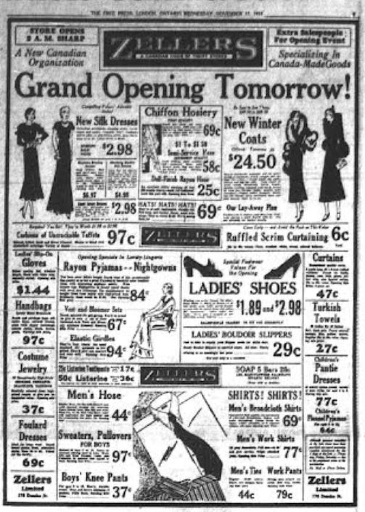 How Zellers grew from a single store in London, Ont., to an iconic