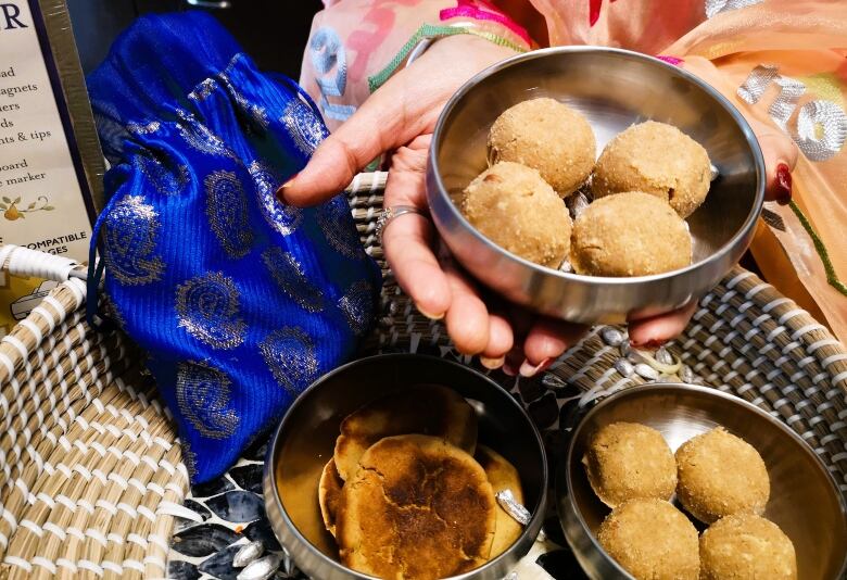 A bowl full of popular Indian sweet, Pinni