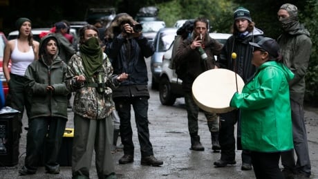 Anti-logging Protesters at Fairy Creek
