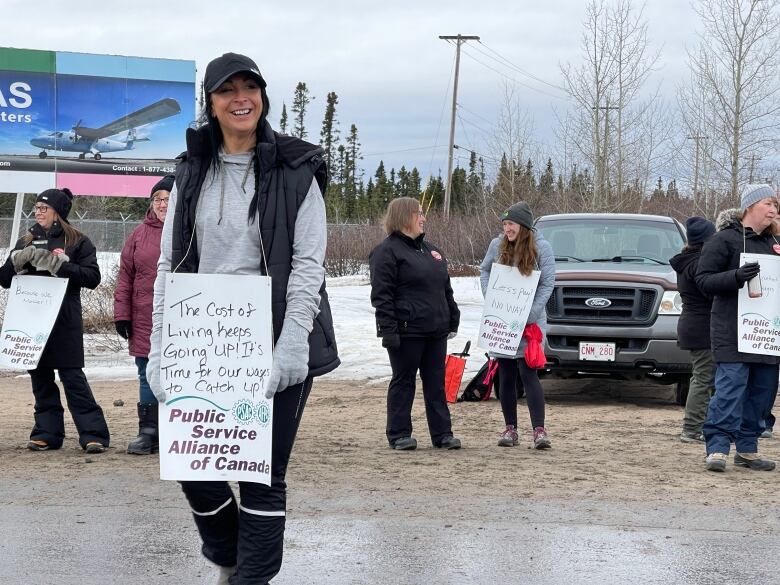 5,900 PSAC workers hit picket lines across N.L. CBC News