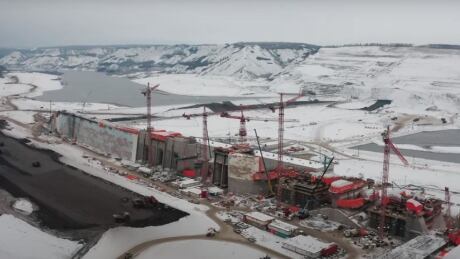 Site C dam drone
