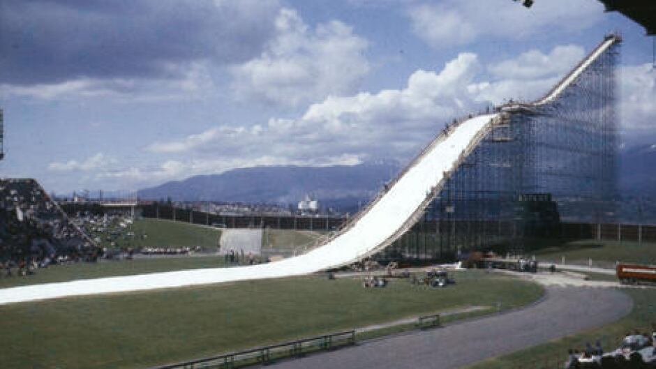 65 years later, Empire Stadium ski jumping remains 65 years later, Empire Stadium ski jumping remains