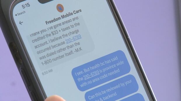A B.C. man called a toll-free mental health hotline. He was charged for the call | CBC News A B.C. man called a toll-free mental health hotline. He was charged for the call | CBC News