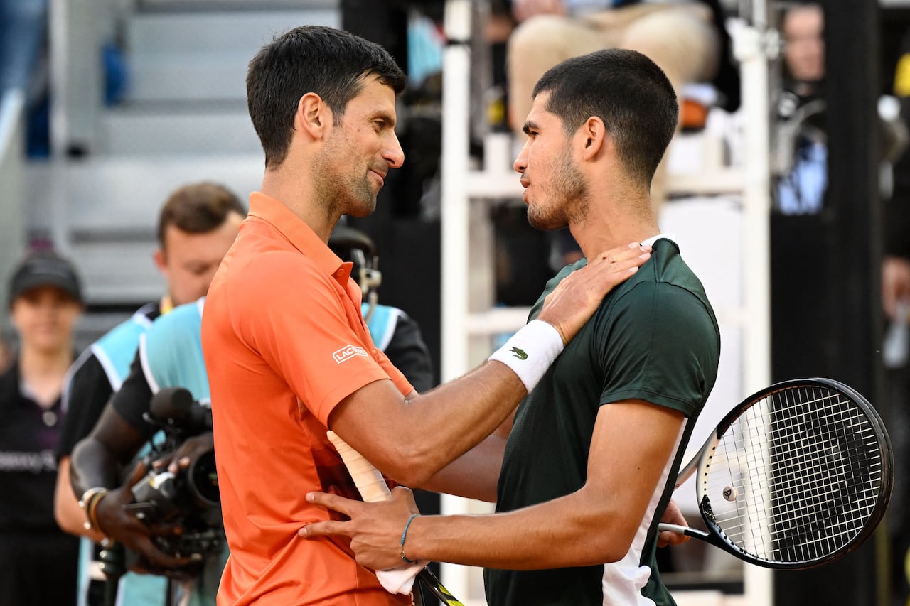 Tennis-Men's 'Big Three' in same half of French Open draw