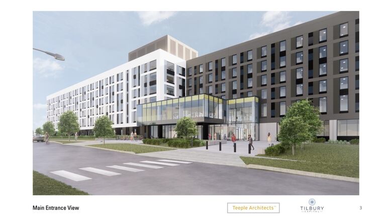 Rendering of the new 450-bed residence expected to open on the campus of the University of Windsor by fall 2025.