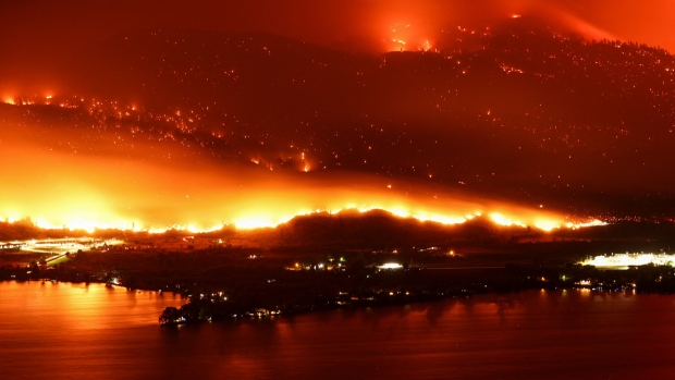 World on Fire: 2023 is Canada's worst wildfire season on record — and it's not over yet; The Eagle Bluff Wildfire crosses the border from Washington State on July 30, 2023, prompting evacuation orders in Osoyoos, B\.C\. 