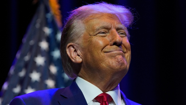 Prosecutors ask judge to issue protective order after Trump post appears to promise revenge; Former U\.S\. President and Republican presidential candidate Donald Trump looks on as he attends the ALGOP Summer Meeting in Montgomery, Alabama, U\.S\. August 4, 2023\. 