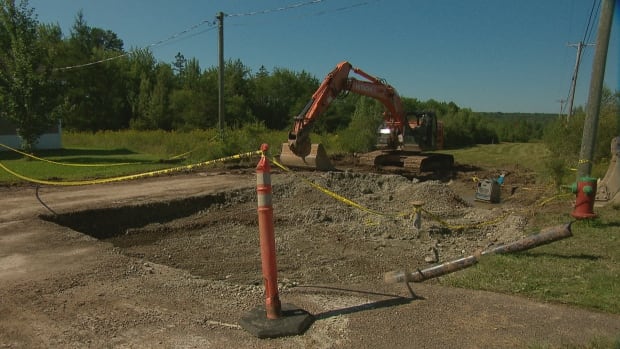 WorkSafe NB is investigating after a workplace accident at a construction site on Ulysse Drive in Dieppe. A nearby resident said the crews were working with this excavator when a fatality occurred. Excavator at construction site