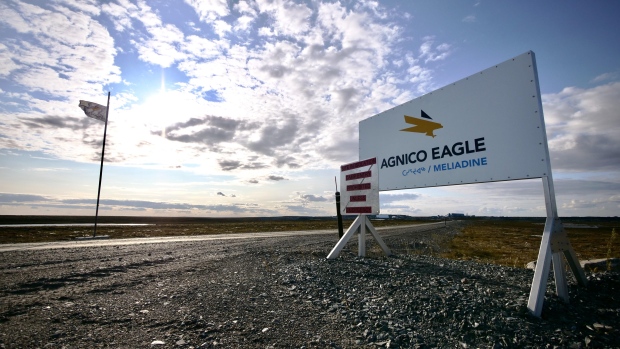 Review board rejects Agnico Eagle's request to change plans for Meliadine mine wind farm; The sign on the all-weather access road to Agnico Eagle's Meliadine Mine near Rankin Inlet\. 
