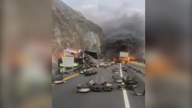Hwy 1 crash confirmed as fatal head-on collision: RCMP | CBC News