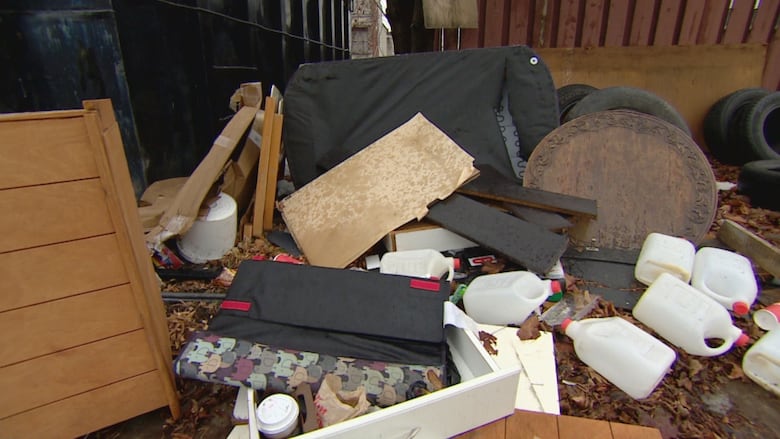 a pile of garbage