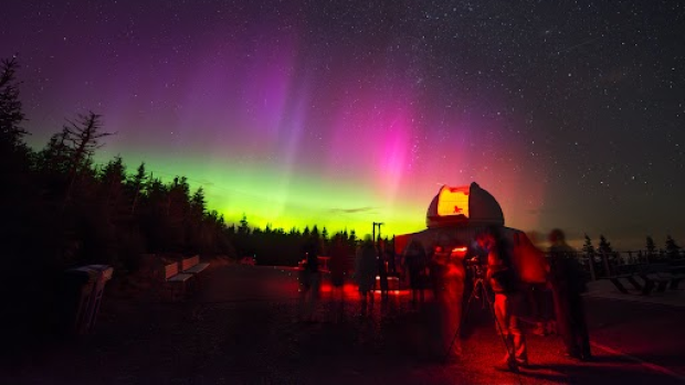 How the solar maximum might help you catch a glimpse of the northern lights close to home; A lucky group of high school students witnessed the northern lights in Mont-Megantic Dark-Sky Reserve during the last solar maximum in 2014\. 