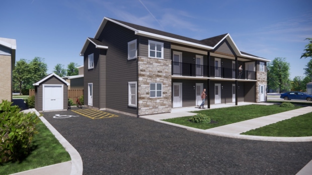 46 units of affordable housing to be built in Moncton; Rising Tide will put its funding toward building five two-story apartment buildings with eight units each\.