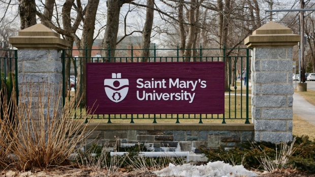 Union calls for SMU president to resign as university faces financial woes; A Saint Mary's University sign is shown on Jan\. 24, 2024\.
