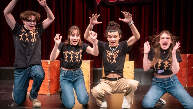 Yes, the Improv Games are on this week, and these kids are here for it; Canada Improv games are happening at the LSPU Hall\. Winner to represent at nationals in Ottawa\.