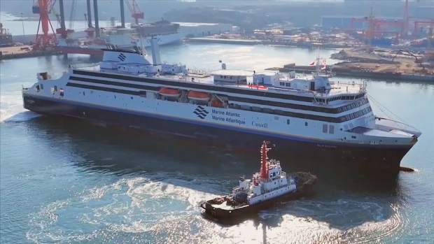 Marine Atlantic's newest ferry finally making 1st voyage to Argentia, but more disruptions coming; Marine Atlantic has taken possession of its newest vessel, named the Ala'suinu, which will soon begin its journey from a shipyard in China all the way to the waters of Atlantic Canada\. 