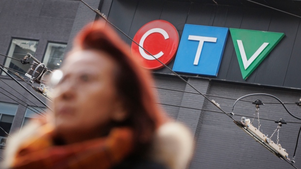 CTV says staffers who altered Poilievre clip 'no longer' work for its news team; The Bell Media Studios, in downtown Toronto, are pictured on Feb\. 8, 2024\. Bell Media is slashing CTV's local news output\.