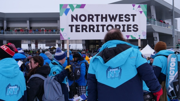 Cost, lack of hotel space mean N.W.T. isn't ready to host the Arctic Winter Games yet; Arctic Winter Games closing ceremony in Fort McMurray, Alta\. A N\.W\.T\. athlete says she doesn't think she will be attending the 2024 games in Alaska as she doesn't have access to passport services in her community\.