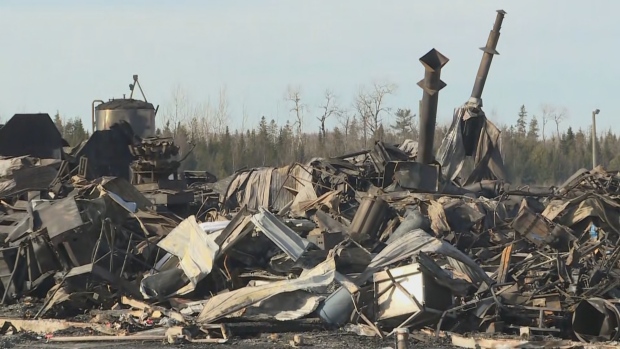 Hartland reeling after Covered Bridge Potato Chips plant destroyed by fire; Piles of debris were all that remained Saturday after fire tore through the Covered Bridge Potato Chip factory in Hartland, N\.B\.