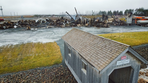 Destruction of Covered Bridge Potato Chips plant a 'nightmare', says employee; The Covered Bridge Potato Chips plant in Waterville, N\.B\. was destroyed by a fire Friday evening, leaving dozens of people out of work\.