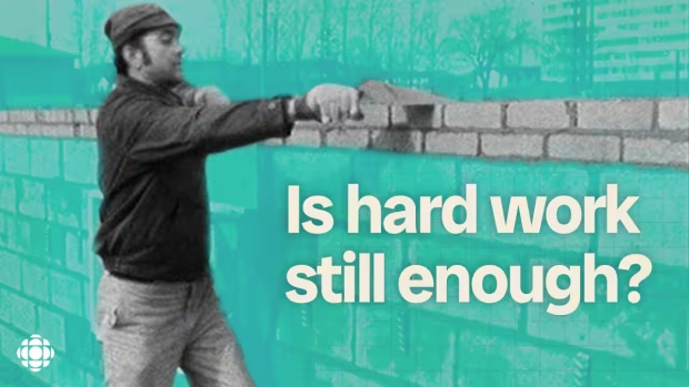 WATCH | Why some millennials feel like it's getting harder to get ahead; A person lays brick